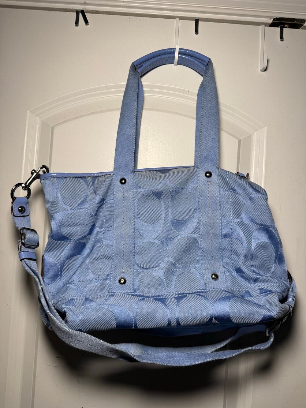 Blue Coach Tote